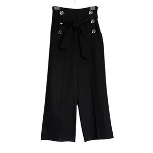 Zara High Waist Cropped Culotte Wide Leg Pants NWT